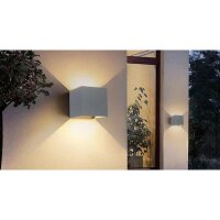 LEDlumi WLRGBWWS-V2 Up Down LED Wandleuchte schwarz IP65...