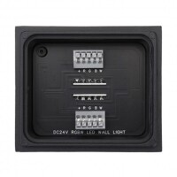 LEDlumi WLRGBWWS-V2 Up Down LED Wandleuchte schwarz IP65 24V 12W RGBW 2700 Kelvin